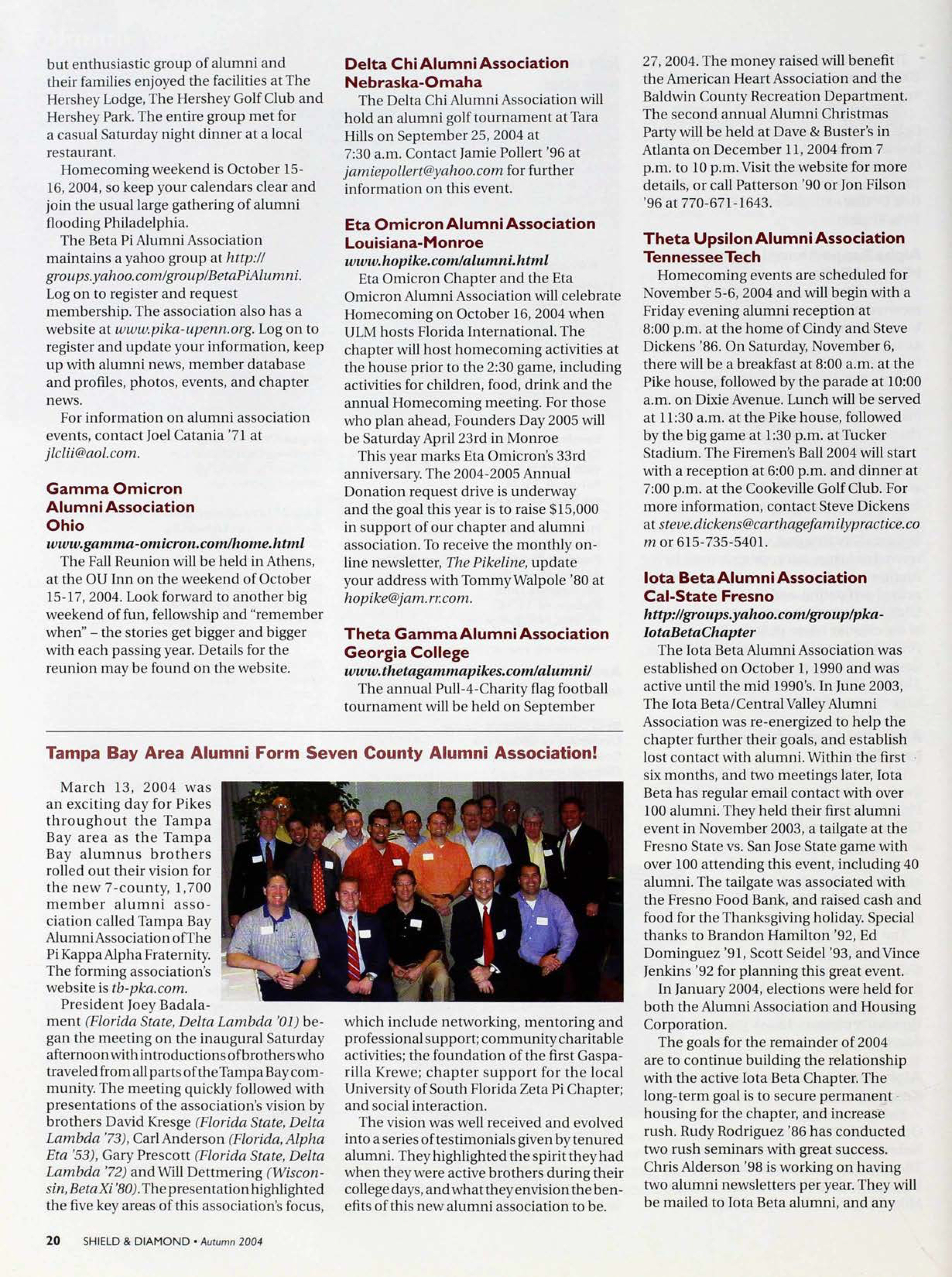 Tampa Bay Alumni Form Seven County Alumni Association!